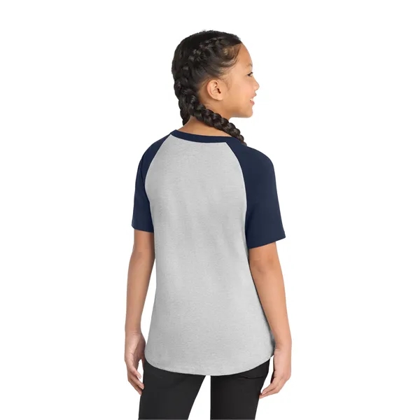 Sport-Tek Youth Short Sleeve Colorblock Raglan Jersey. - Sport-Tek Youth Short Sleeve Colorblock Raglan Jersey. - Image 6 of 24
