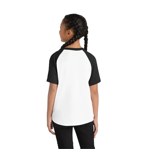 Sport-Tek Youth Short Sleeve Colorblock Raglan Jersey. - Sport-Tek Youth Short Sleeve Colorblock Raglan Jersey. - Image 11 of 24