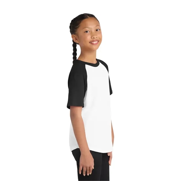 Sport-Tek Youth Short Sleeve Colorblock Raglan Jersey. - Sport-Tek Youth Short Sleeve Colorblock Raglan Jersey. - Image 12 of 24