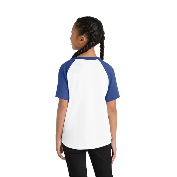 Sport-Tek Youth Short Sleeve Colorblock Raglan Jersey. - Sport-Tek Youth Short Sleeve Colorblock Raglan Jersey. - Image 21 of 24
