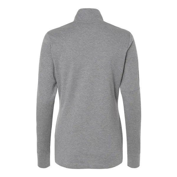 Adidas Women's 3-Stripe Quarter-Zip Sweater Pullover - Adidas Women's 3-Stripe Quarter-Zip Sweater Pullover - Image 12 of 12