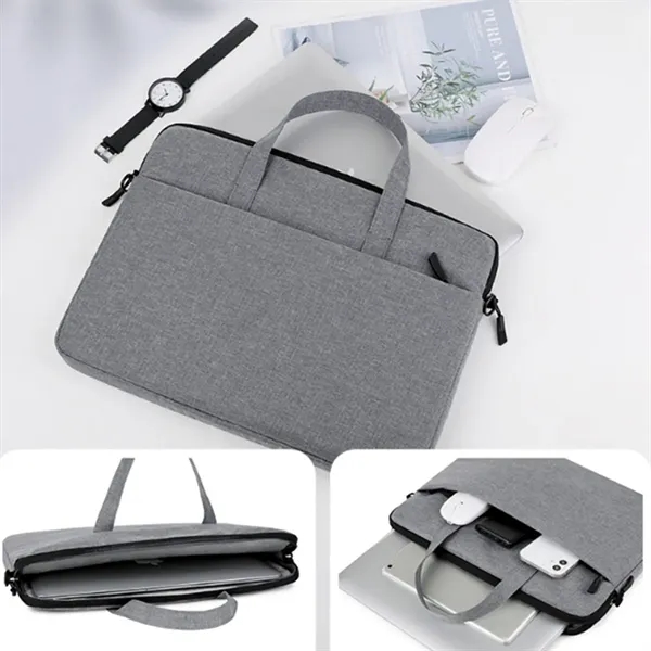 Portable Waterproof Business Laptop Bag with Shoulder Strap - Portable Waterproof Business Laptop Bag with Shoulder Strap - Image 3 of 7
