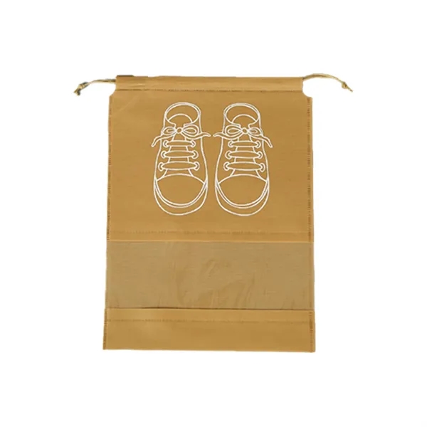 Non-Woven Travel Drawstring Shoes Bag - Non-Woven Travel Drawstring Shoes Bag - Image 1 of 9