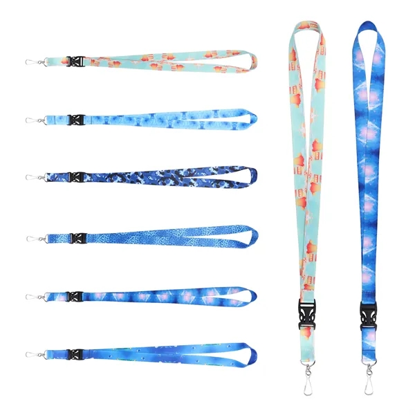 3/4" Full Color Custom Detachable Lanyard W/ Metal J Hook - 3/4" Full Color Custom Detachable Lanyard W/ Metal J Hook - Image 0 of 4