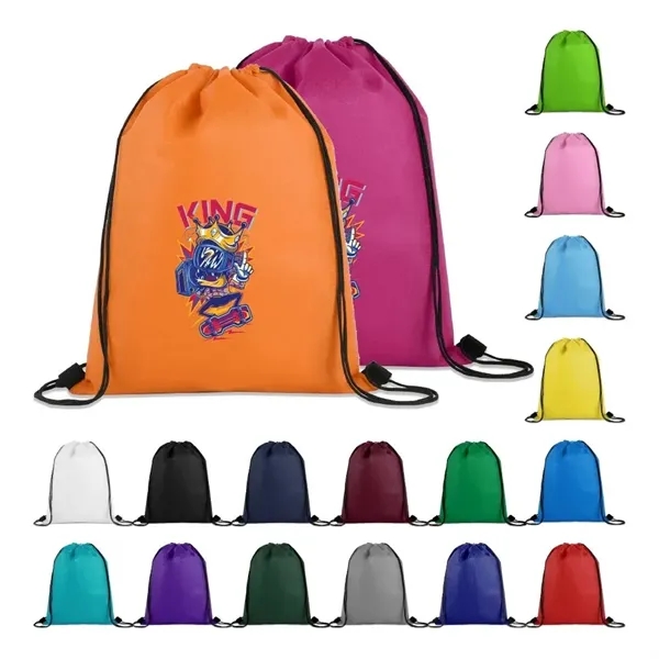 Non-Woven Drawstring Cinch Backpack - Non-Woven Drawstring Cinch Backpack - Image 0 of 5