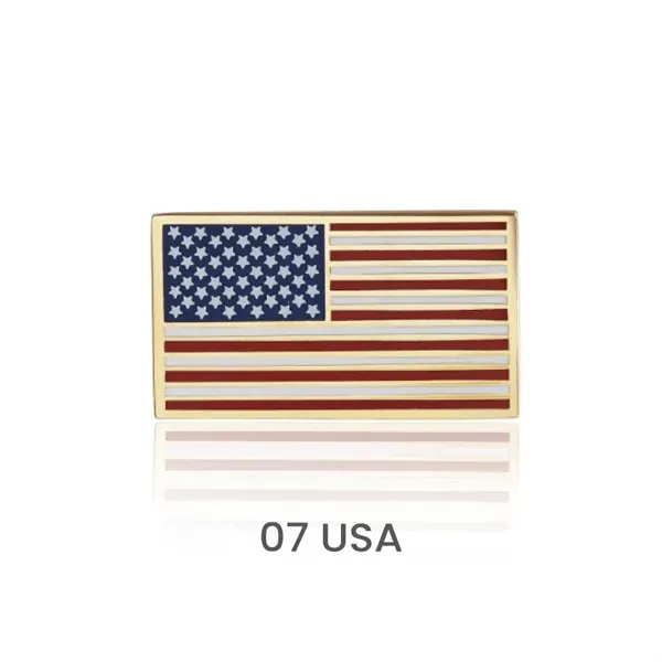 7/8 " Single Stock Flag Pins - 7/8 " Single Stock Flag Pins - Image 8 of 12
