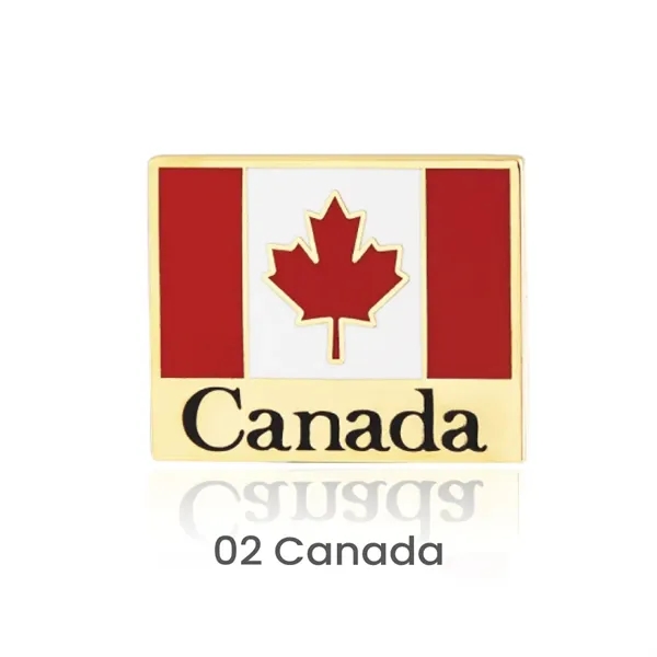 7/8 " Single Stock Flag Pins - 7/8 " Single Stock Flag Pins - Image 11 of 12