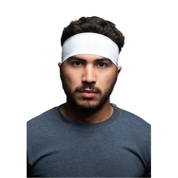 Athletic Tie Back Polyester Sports Headband - Athletic Tie Back Polyester Sports Headband - Image 9 of 11