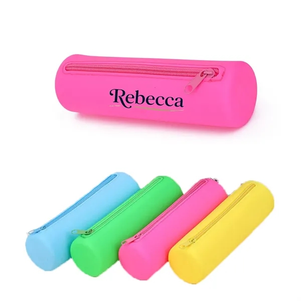 Customized silicone storage pencil case makeup bag - Customized silicone storage pencil case makeup bag - Image 0 of 4