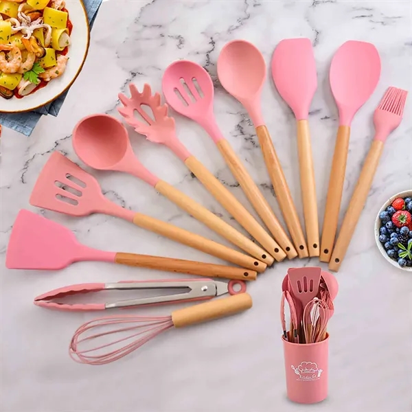 MOQ10 12 Pieces Silicone Cooking Utensils Set - MOQ10 12 Pieces Silicone Cooking Utensils Set - Image 2 of 11