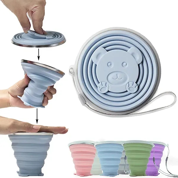 Collapsible Water Cup - Portable Reusable Drinkware - Collapsible Water Cup - Portable Reusable Drinkware - Image 0 of 8