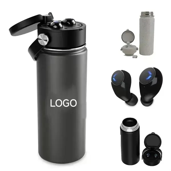 17 Oz Wireless Bluetooth Headphones Insulated Water Cup - 17 Oz Wireless Bluetooth Headphones Insulated Water Cup - Image 0 of 4
