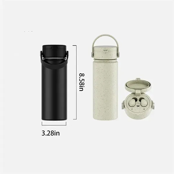 17 Oz Wireless Bluetooth Headphones Insulated Water Cup - 17 Oz Wireless Bluetooth Headphones Insulated Water Cup - Image 1 of 4