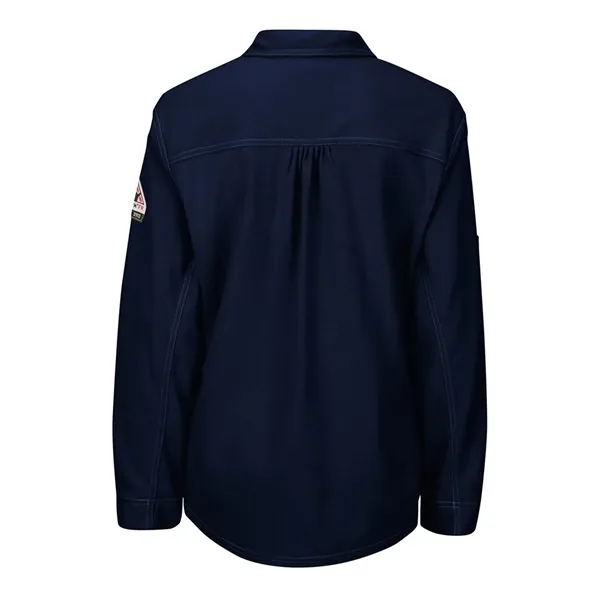 Bulwark Women's iQ Series® Long Sleeve Polo with 4-Button... - Bulwark Women's iQ Series® Long Sleeve Polo with 4-Button... - Image 2 of 2