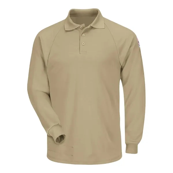Bulwark Men's Classic Long Sleeve Polo - CoolTouch®2 - Bulwark Men's Classic Long Sleeve Polo - CoolTouch®2 - Image 3 of 6