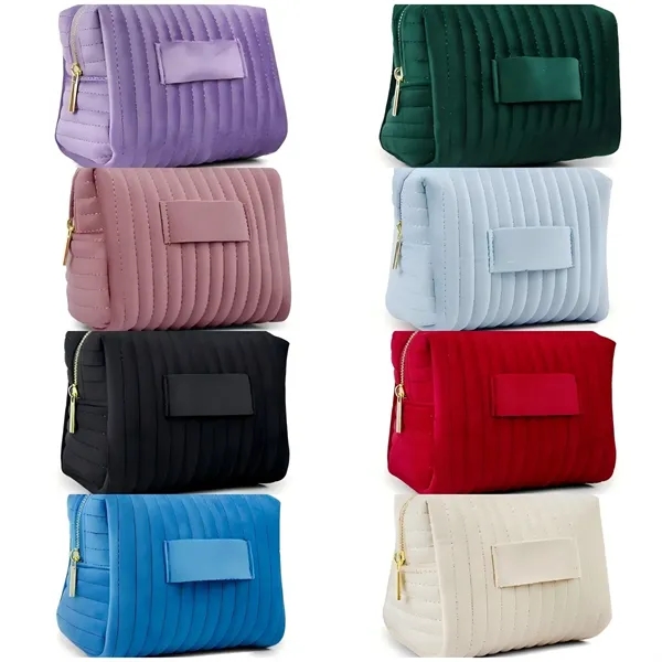 Zipper velvet makeup bag - Zipper velvet makeup bag - Image 3 of 3