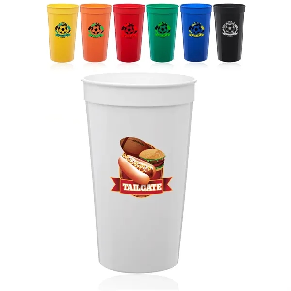 32 oz. Plastic Stadium Cup - 32 oz. Plastic Stadium Cup - Image 0 of 12
