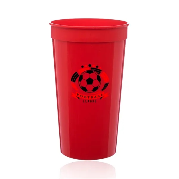 32 oz. Plastic Stadium Cup - 32 oz. Plastic Stadium Cup - Image 7 of 12