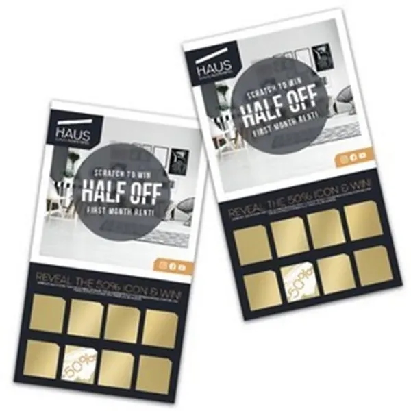 2" x 3.5" Custom Scratch-N-Win Card - 2" x 3.5" Custom Scratch-N-Win Card - Image 4 of 4