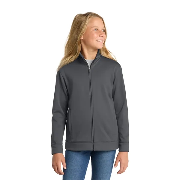 Sport-Tek Youth Sport-Wick Fleece Full-Zip Jacket. - Sport-Tek Youth Sport-Wick Fleece Full-Zip Jacket. - Image 4 of 29