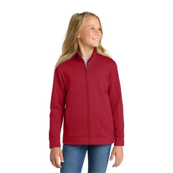 Sport-Tek Youth Sport-Wick Fleece Full-Zip Jacket. - Sport-Tek Youth Sport-Wick Fleece Full-Zip Jacket. - Image 8 of 29
