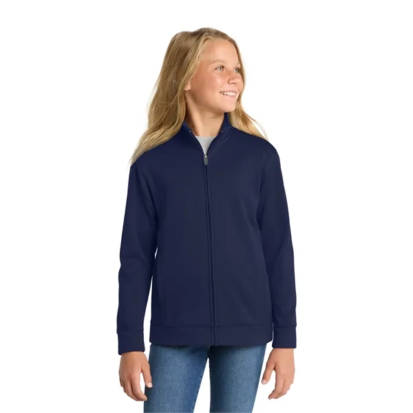Sport-Tek Youth Sport-Wick Fleece Full-Zip Jacket. - Sport-Tek Youth Sport-Wick Fleece Full-Zip Jacket. - Image 13 of 29