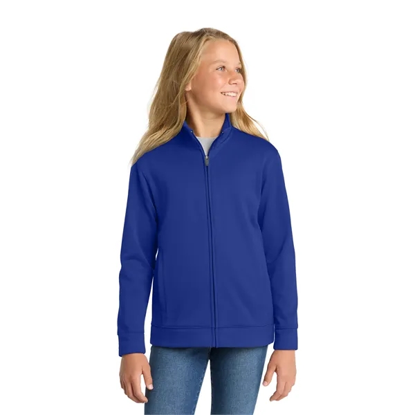Sport-Tek Youth Sport-Wick Fleece Full-Zip Jacket. - Sport-Tek Youth Sport-Wick Fleece Full-Zip Jacket. - Image 18 of 29