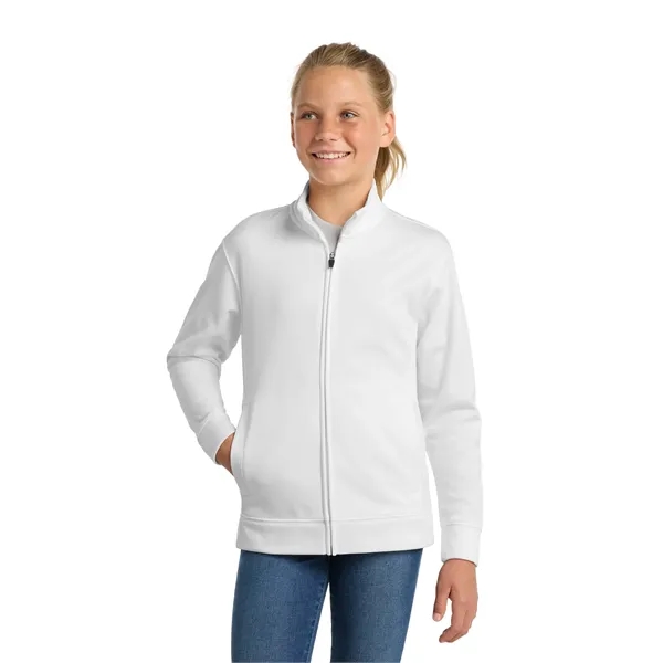 Sport-Tek Youth Sport-Wick Fleece Full-Zip Jacket. - Sport-Tek Youth Sport-Wick Fleece Full-Zip Jacket. - Image 24 of 29