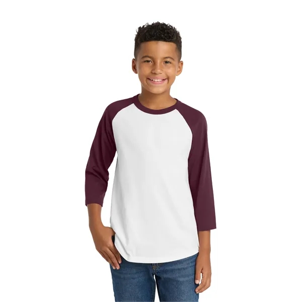 Sport-Tek Youth Colorblock Raglan Jersey. - Sport-Tek Youth Colorblock Raglan Jersey. - Image 33 of 74