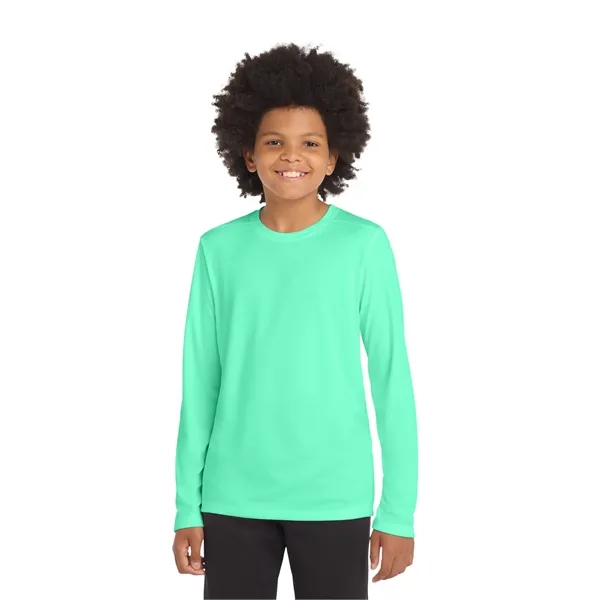 Sport-Tek Youth Posi-UV Pro Long Sleeve Tee. - Sport-Tek Youth Posi-UV Pro Long Sleeve Tee. - Image 5 of 44