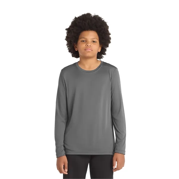 Sport-Tek Youth Posi-UV Pro Long Sleeve Tee. - Sport-Tek Youth Posi-UV Pro Long Sleeve Tee. - Image 10 of 44