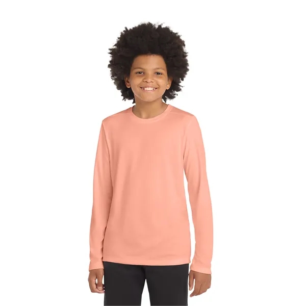 Sport-Tek Youth Posi-UV Pro Long Sleeve Tee. - Sport-Tek Youth Posi-UV Pro Long Sleeve Tee. - Image 20 of 44