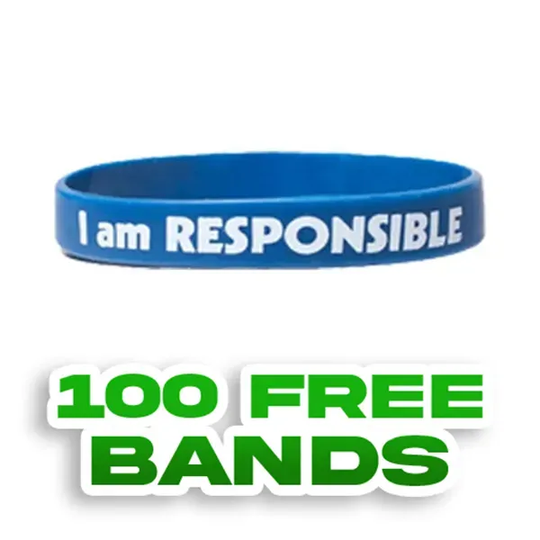 1/2 inch Printed Wristband - 1/2 inch Printed Wristband - Image 0 of 3