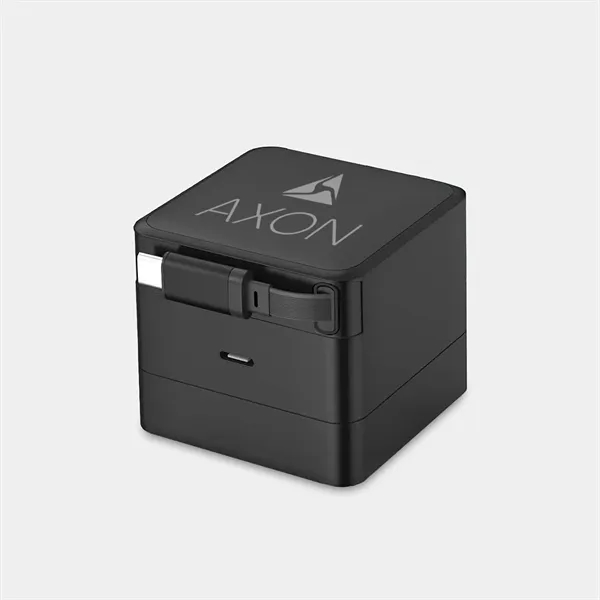 Blok 3.0 - 30W GAN Compact Wall Charger w/ Retractable Cable - Blok 3.0 - 30W GAN Compact Wall Charger w/ Retractable Cable - Image 1 of 4