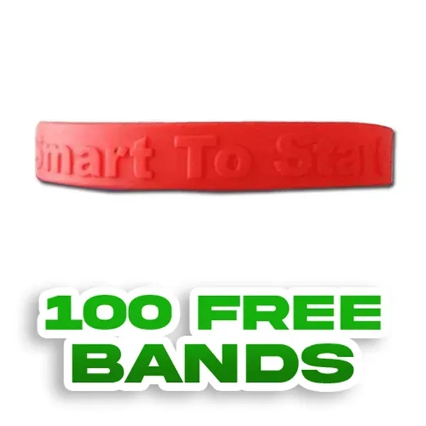 Custom Embossed Silicone Wristbands - Custom Embossed Silicone Wristbands - Image 0 of 8