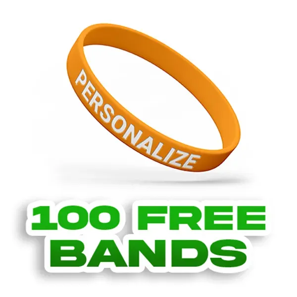 Colorfilled Silicone Wristband Bracelet-EB - Colorfilled Silicone Wristband Bracelet-EB - Image 0 of 11