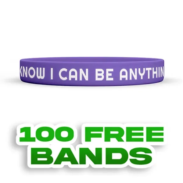 Colorfilled Silicone Wristband Bracelet - Colorfilled Silicone Wristband Bracelet - Image 0 of 10