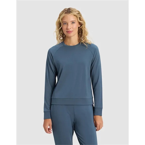Women's Brushed Bamboo Pullover Crew - Women's Brushed Bamboo Pullover Crew - Image 4 of 6
