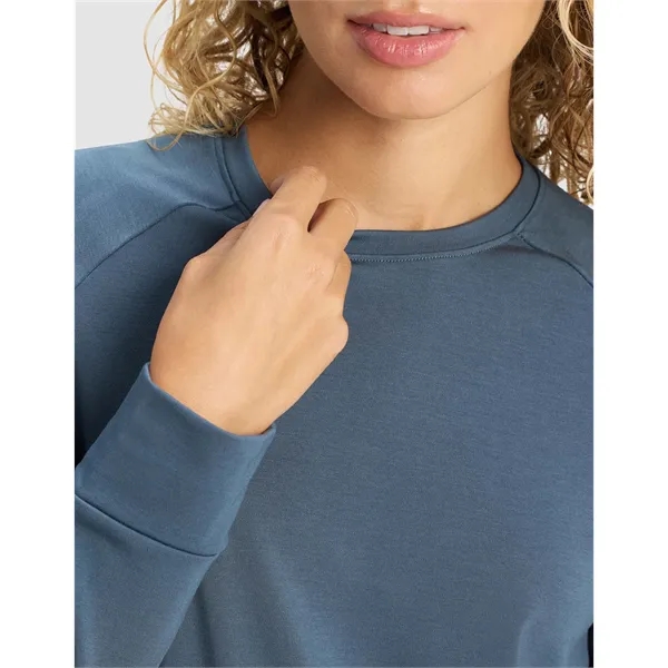 Women's Brushed Bamboo Pullover Crew - Women's Brushed Bamboo Pullover Crew - Image 6 of 6