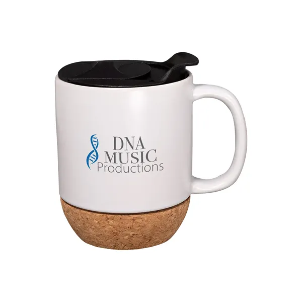 14 oz Ceramic Mug With Cork Base - 14 oz Ceramic Mug With Cork Base - Image 0 of 3