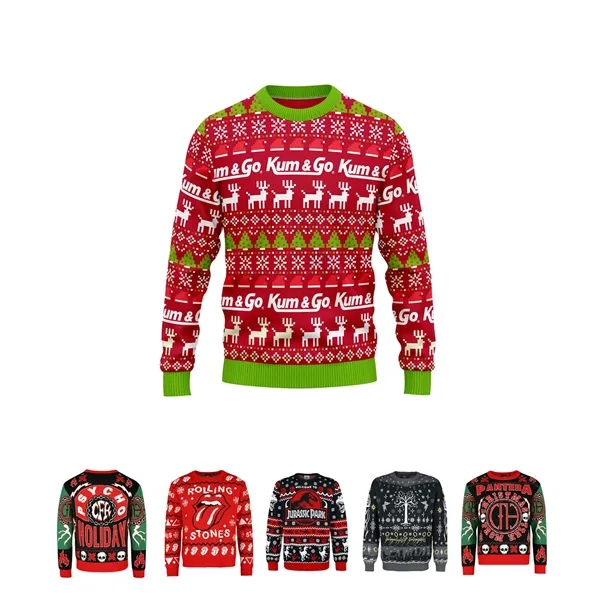 Custom Unisex Knit Christmas Sweater - Custom Unisex Knit Christmas Sweater - Image 0 of 1