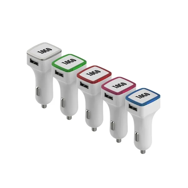Dual Port USB Car Charger with LED Light Indicator - Dual Port USB Car Charger with LED Light Indicator - Image 2 of 3