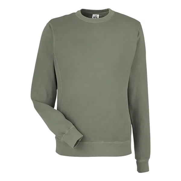 J. America Unisex Pigment-Dyed Fleece Crewneck Sweatshirt - J. America Unisex Pigment-Dyed Fleece Crewneck Sweatshirt - Image 15 of 16
