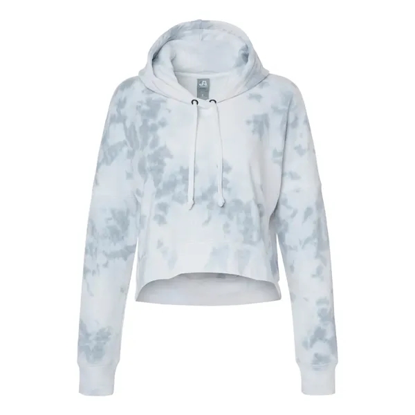 J. America Women's Crop Hooded Sweatshirt - J. America Women's Crop Hooded Sweatshirt - Image 9 of 14