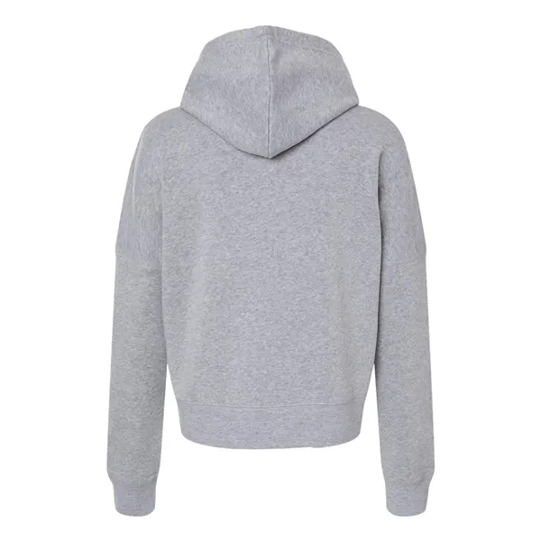 J. America Women's Crop Hooded Sweatshirt - J. America Women's Crop Hooded Sweatshirt - Image 12 of 14