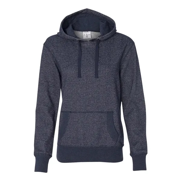 J. America Women's Glitter French Terry Hooded Sweatshirt - J. America Women's Glitter French Terry Hooded Sweatshirt - Image 3 of 18