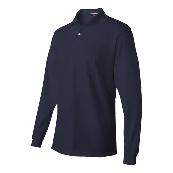 JERZEES Men's SpotShield® 50/50 Long Sleeve Polo - JERZEES Men's SpotShield® 50/50 Long Sleeve Polo - Image 1 of 3
