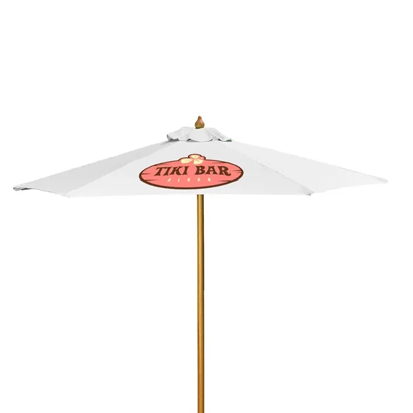 7' Wood Market Umbrella Kit (1 Imprints) - 7' Wood Market Umbrella Kit (1 Imprints) - Image 7 of 23