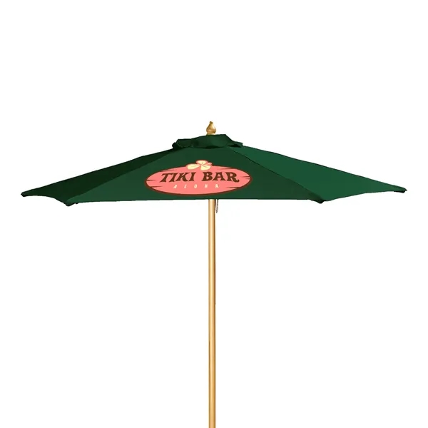 7' Wood Market Umbrella Kit (1 Imprints) - 7' Wood Market Umbrella Kit (1 Imprints) - Image 8 of 23