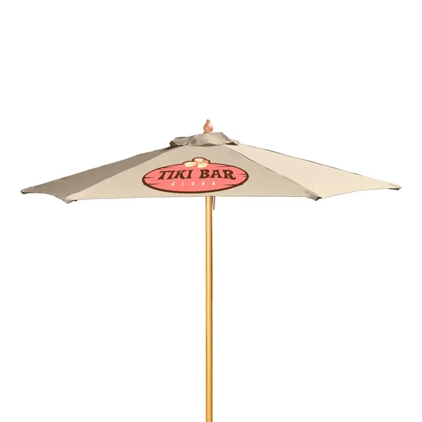 7' Wood Market Umbrella Kit (1 Imprints) - 7' Wood Market Umbrella Kit (1 Imprints) - Image 13 of 23